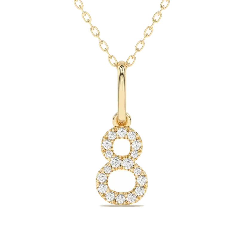“8” Number Pendant