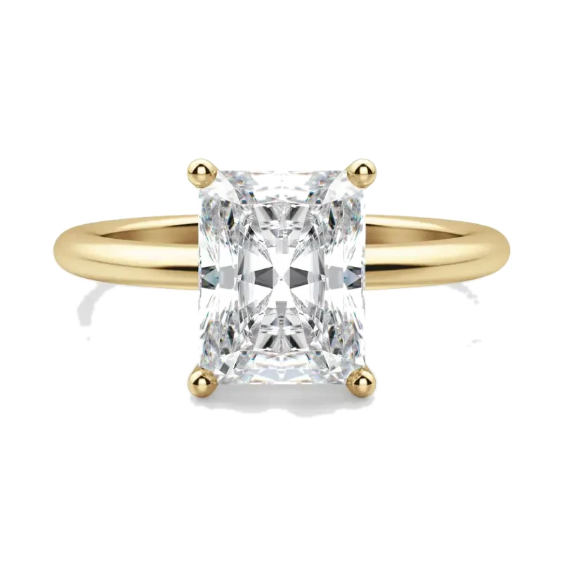 Basket Set Classic Radiant Cut Engagement Ring