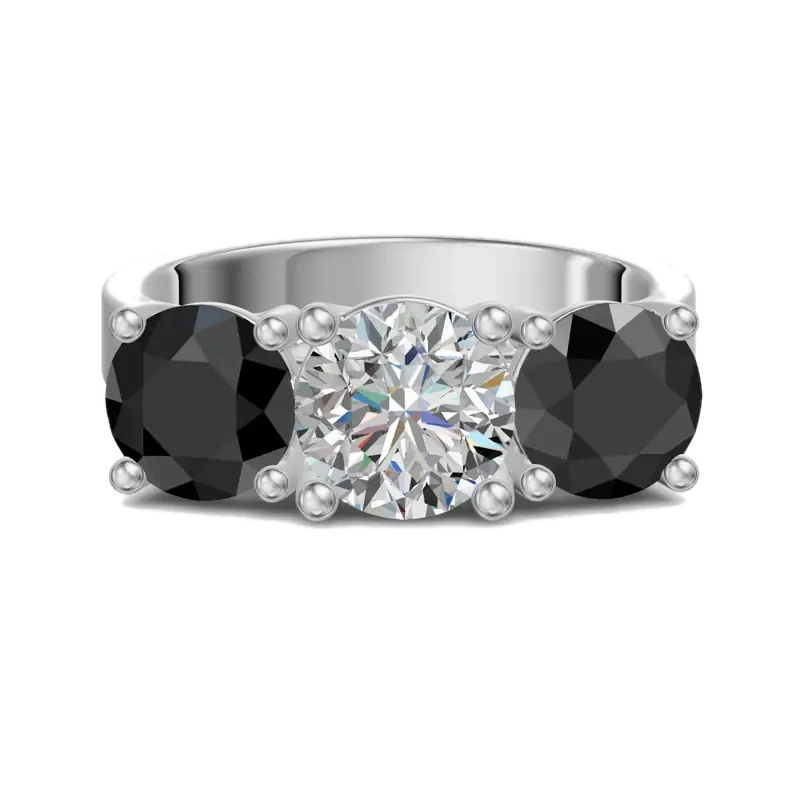 Open Arms Round Cut 1.25 ct Engagement Ring – Midnight