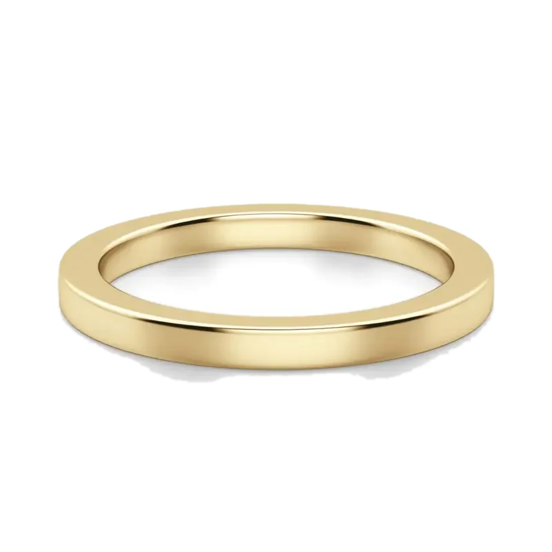 Madrid Classic Wedding Band 14K Yellow Gold