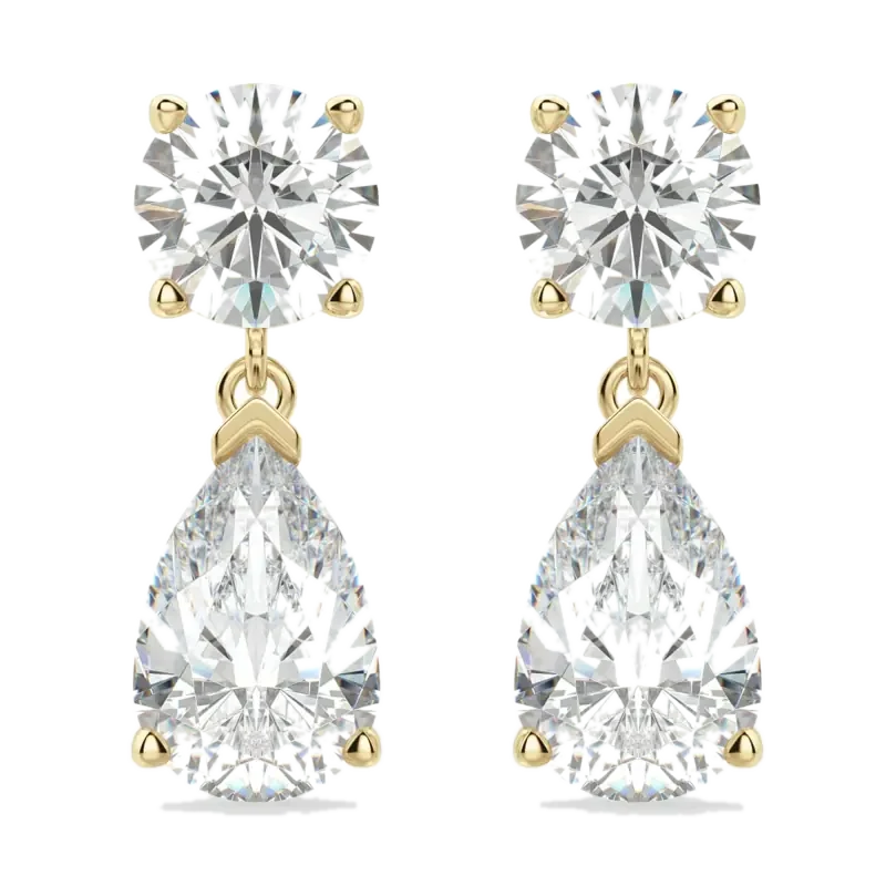 Leto Pear Cut Drop Earrings