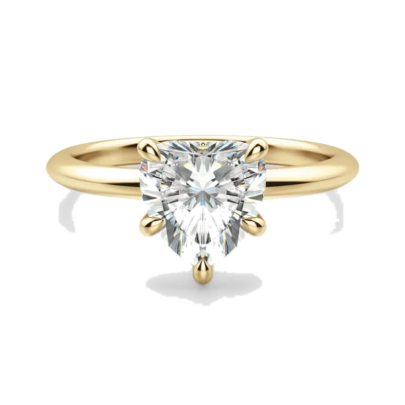 Hidden Halo Classic Heart Cut Engagement Ring