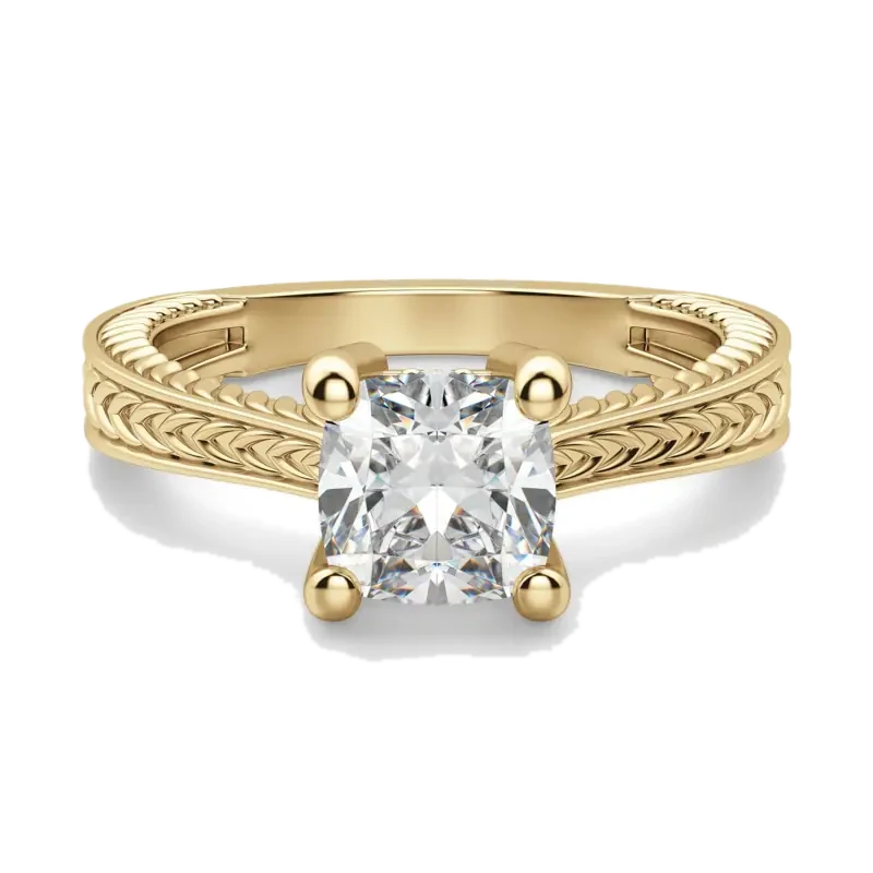 Sage Classic Cushion Cut Engagement Ring
