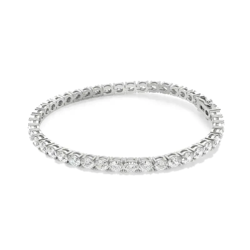 4 Prong Oval Cut Tennis Bracelet 8.00 tcw