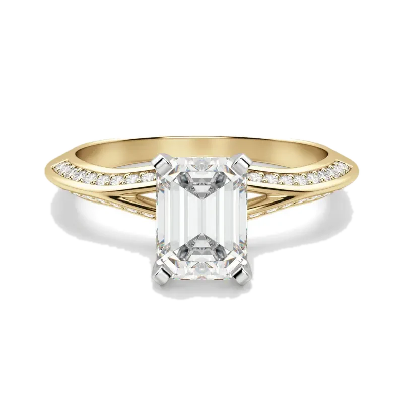 Irene Emerald Cut Engagement Ring