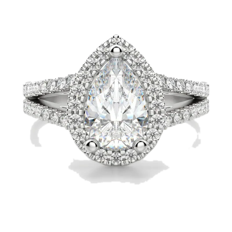 Palm Springs Pear Cut Engagement Ring