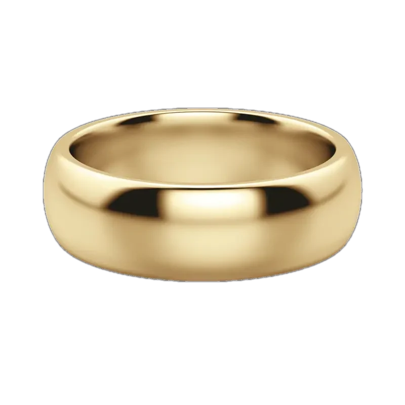 Classic Comfort Band 6 MM 14K Yellow Gold