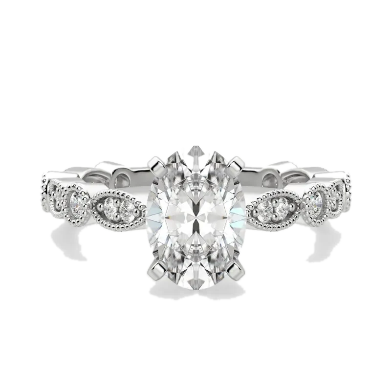 Infinite Love Oval Cut Engagement Ring