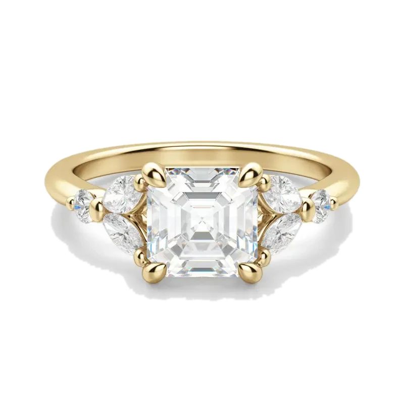 Haven Asscher Cut Engagement Ring