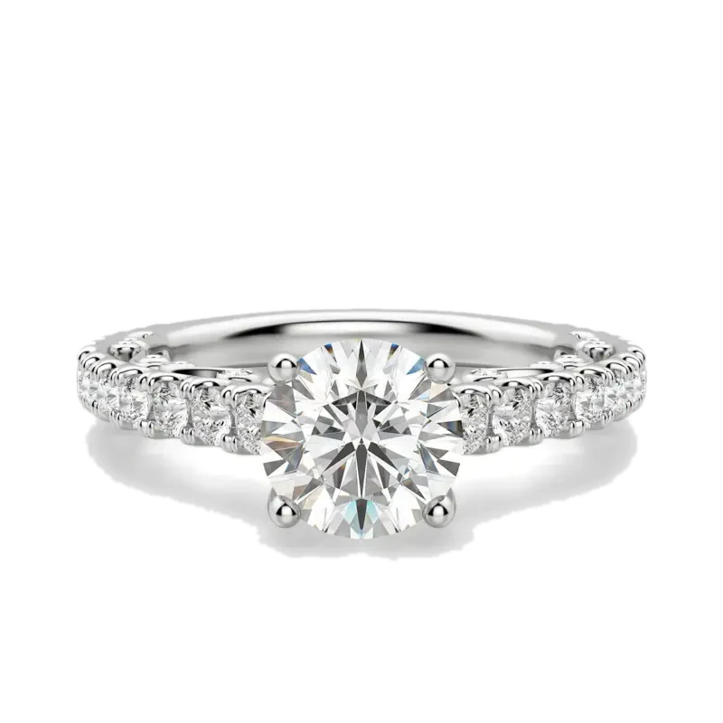 Fleur Round Cut Engagement Ring