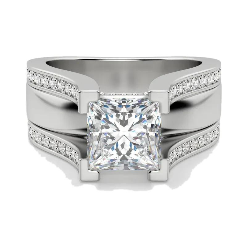 Abigail Princess Cut Engagement Ring