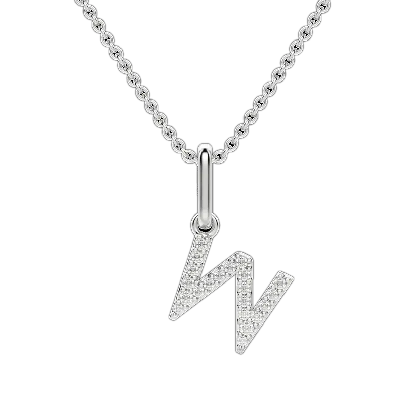 “W” Initial Pendant