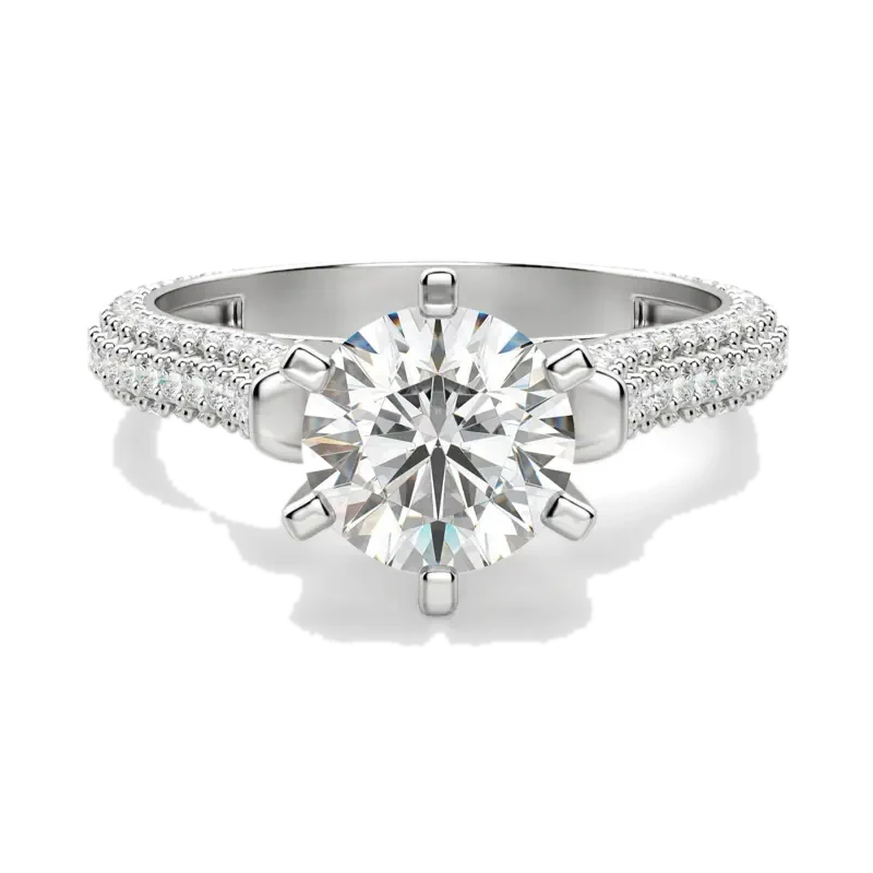 Seine Round Cut Engagement Ring