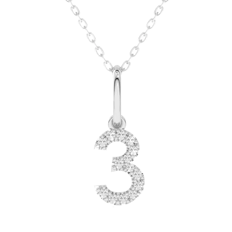 “3” Number Pendant