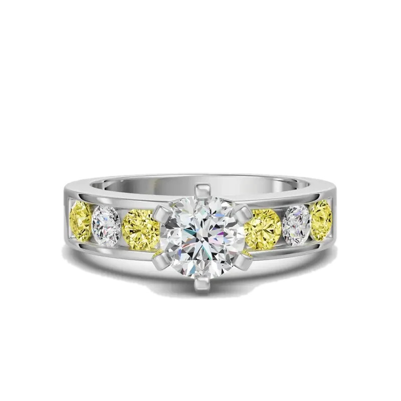 Diamond Diva Round Cut 0.50 ct Engagement Ring – Canary