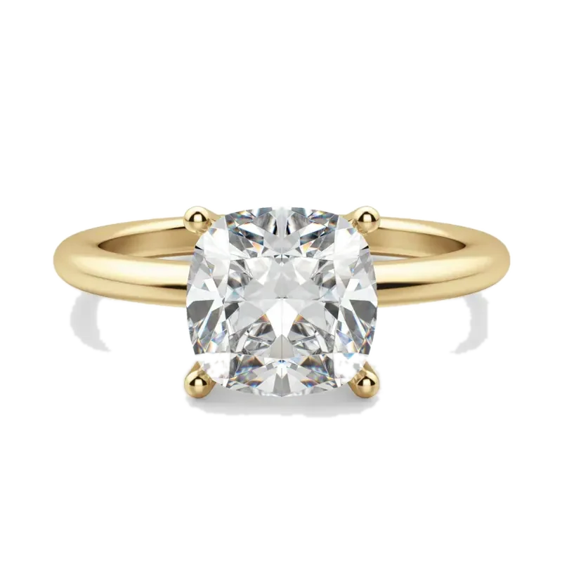 Basket Set Classic Cushion Cut Engagement Ring