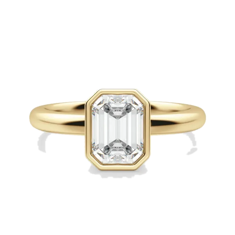 Marseille Emerald Cut Engagement Ring