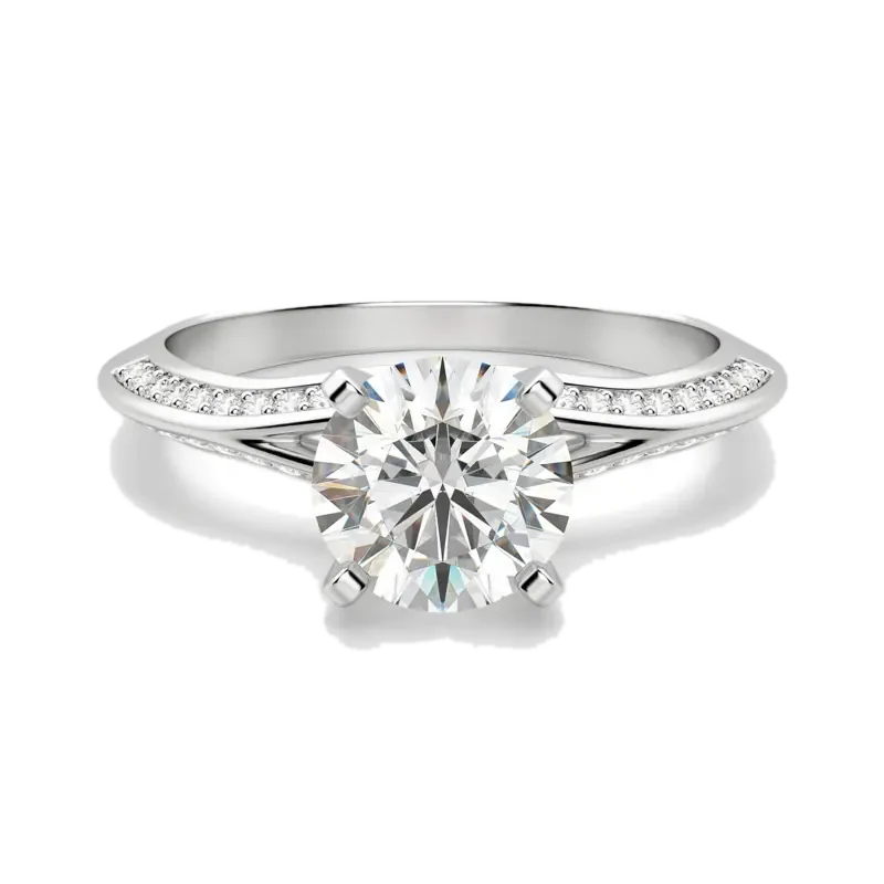 Irene Round Cut Engagement Ring