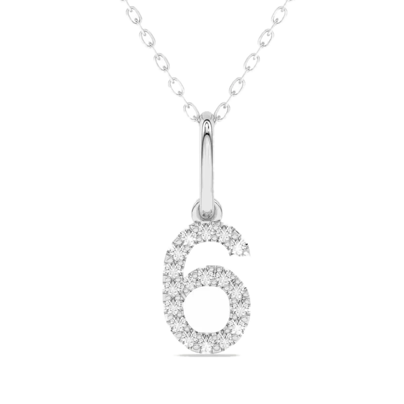 “6” Number Pendant