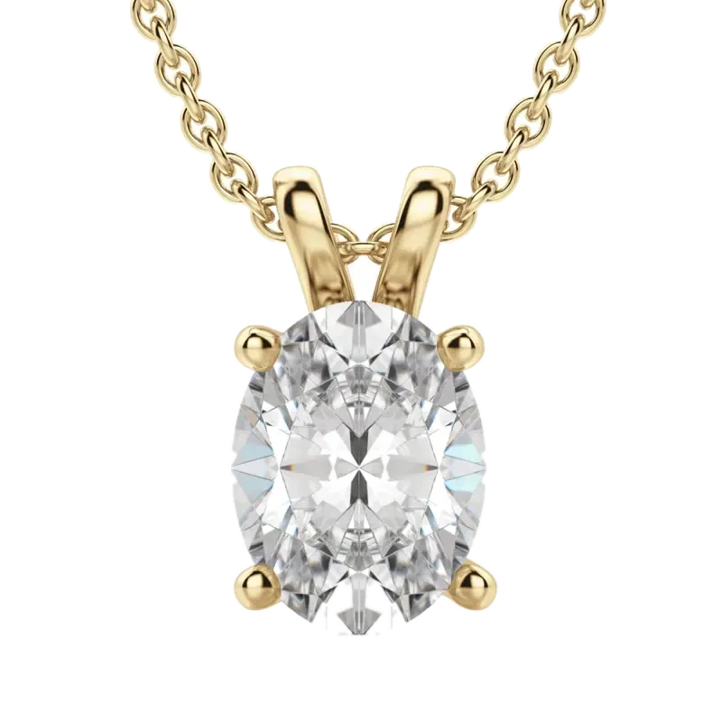 Basket Set Pendant Oval Cut