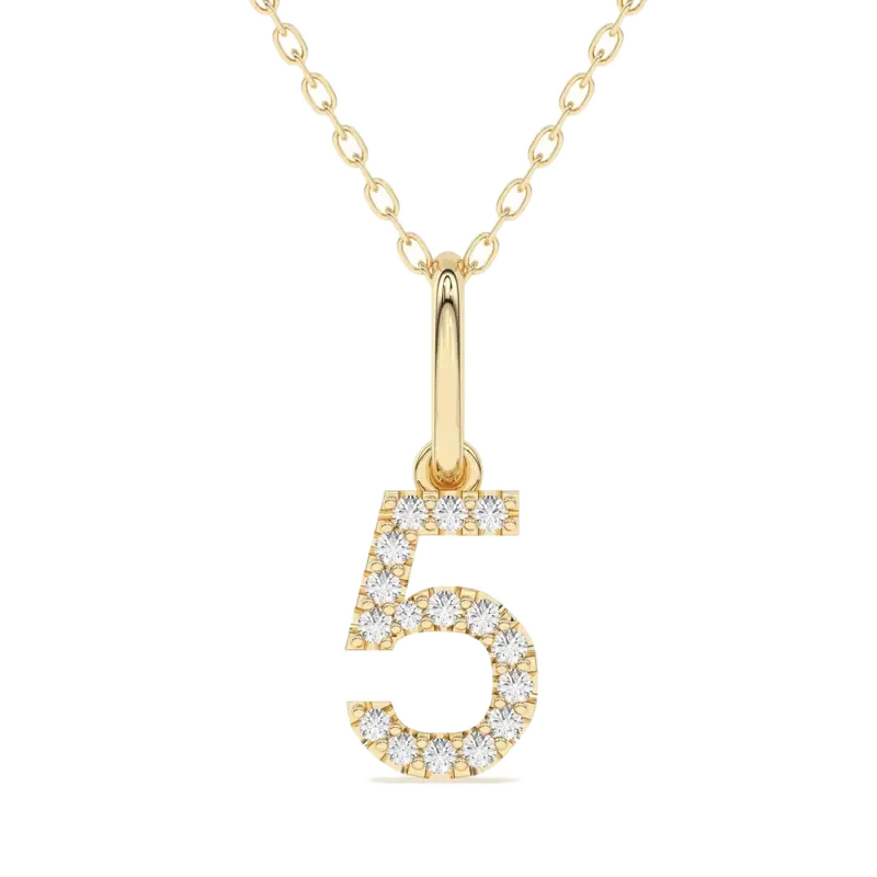 “5” Number Pendant