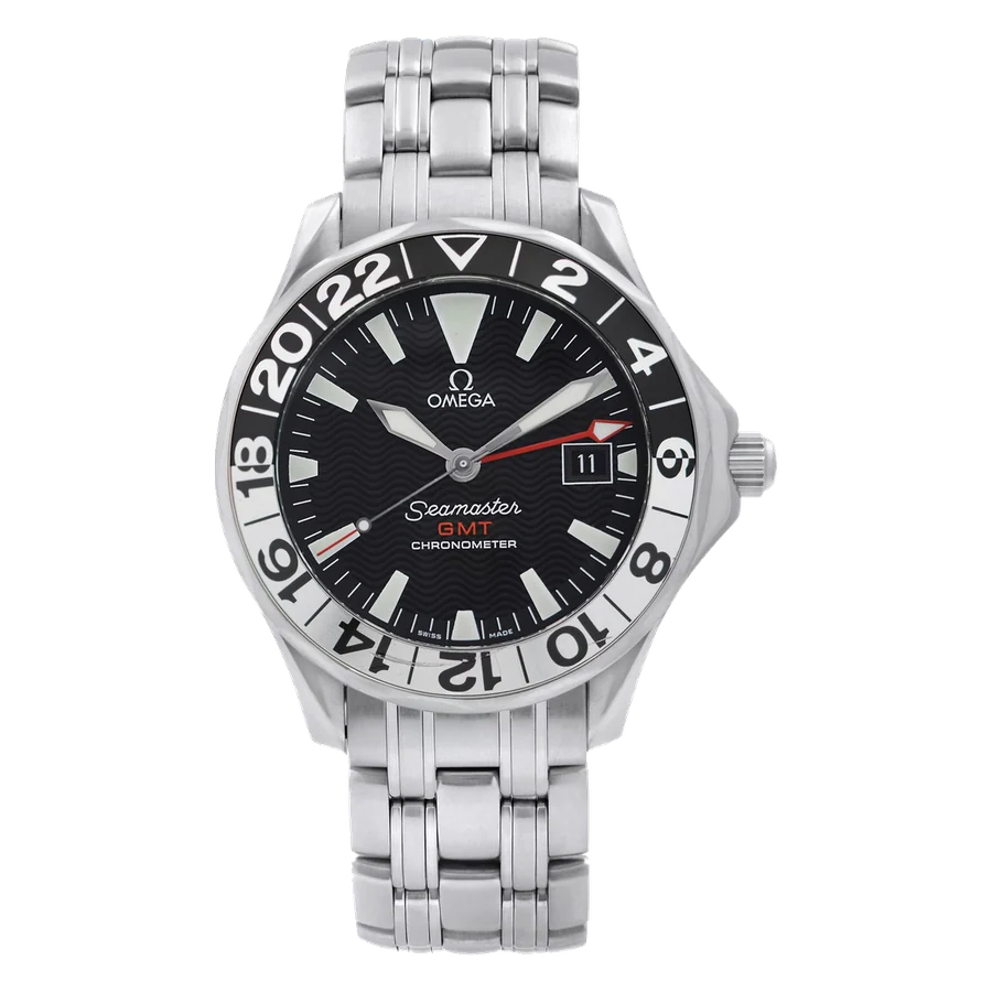 Omega Seamaster GMT 50th Anniversary Steel Black Dial Mens Watch 2234.50.00