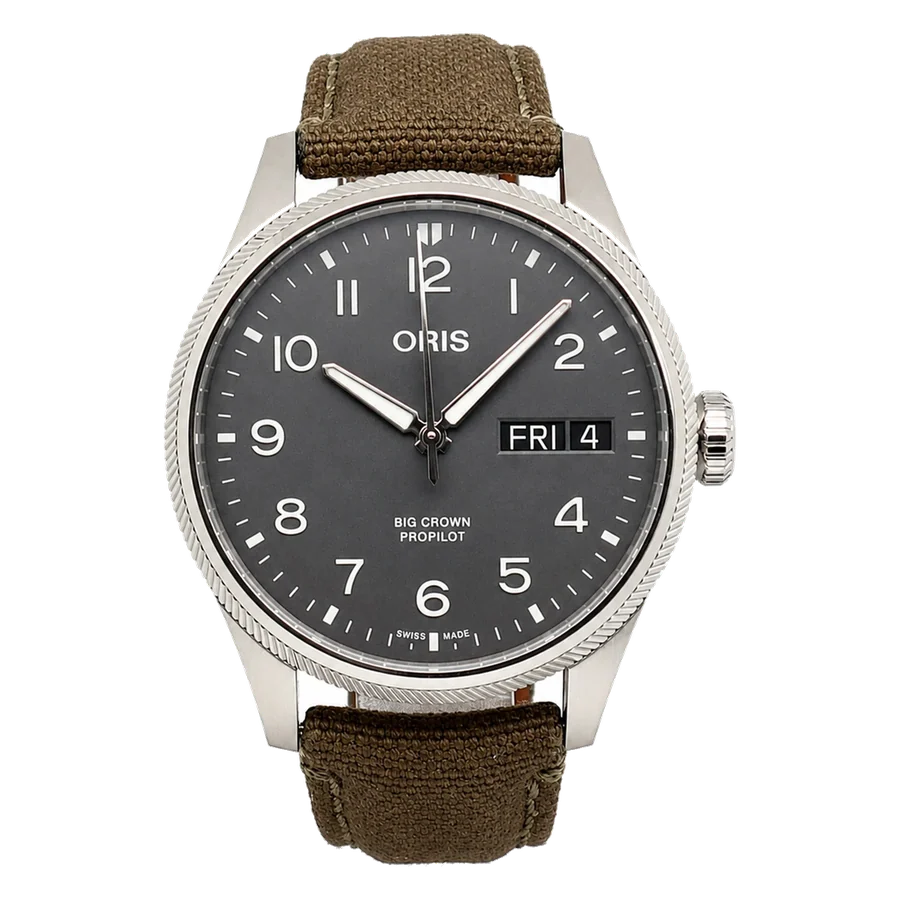 Oris Big Crown ProPilot Day Date Grey Dial Watch 01 752 7760 4063-07 3 22 02LC
