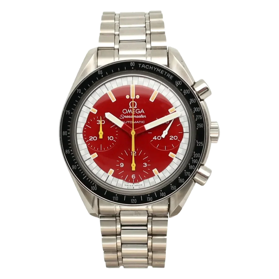 Omega Speedmaster Michael Schumacher Red Dial Steel Automatic Watch 3510.61.00