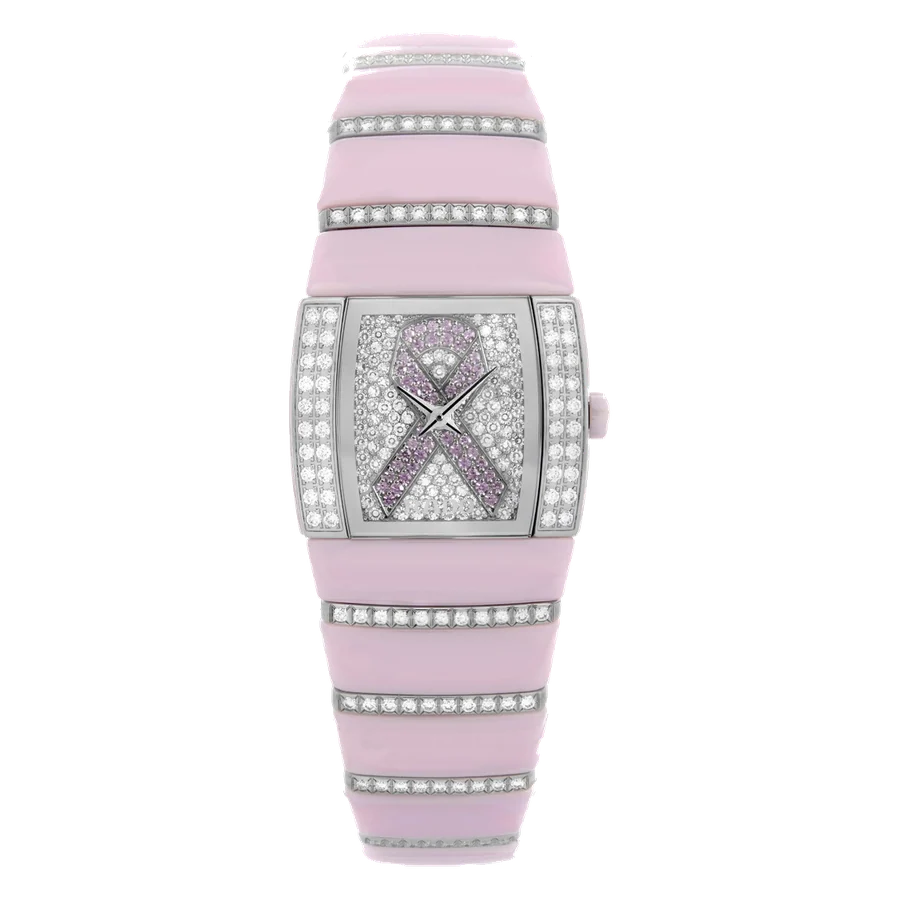 Rado Sintra Jubile Limited Edition Pink Ceramic Diamonds Ladies Watch R13652942