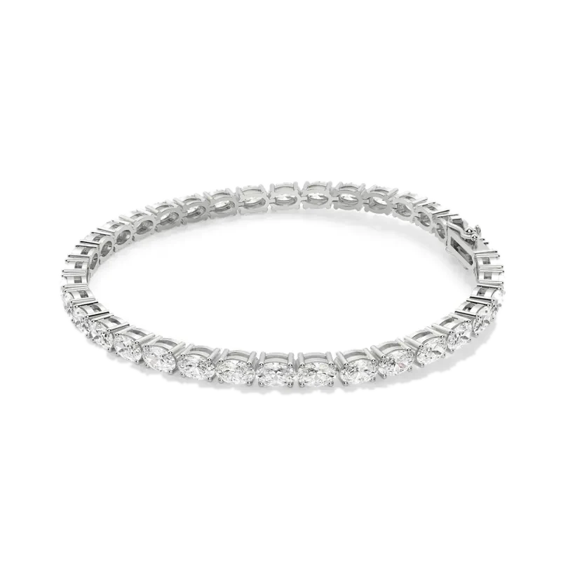 4 Prong Oval Cut Tennis Bracelet 10.00 tcw